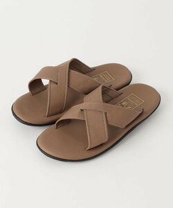 新品 茶系 US9 27cm UA 別注 アイランドスリッパ ISLAND SLIPPER レザー SANDALS PB223 クロス サンダル ハワイ USA #85 レア カラー 雪駄