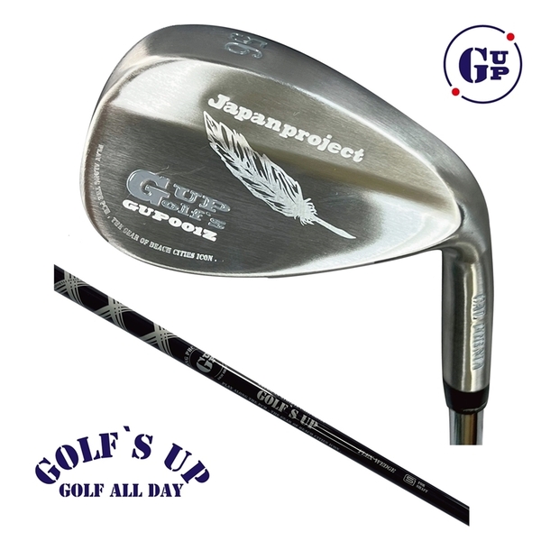 ■送料無料2本セット【52/56°/BK】ゴルフズ/アップ GOLF`S UP【GUP001Z ウェッジ:52/56度・カーボンシャフト】ゴルフを楽しく【日本企画】