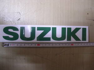 スズキ　SUZUKI　タンク　カウル　ステッカー　デカール　ロゴマーク　緑　24cm　かんたん仕上げRG　TS　GT　カタナ　GSX　　