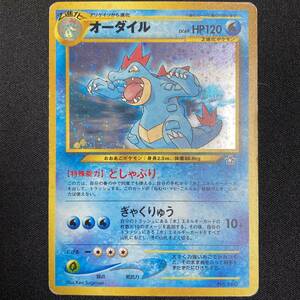 Feraligatr No. 160 Neo Genesis Holo Pokemon Card Japanese ポケモン カード オーダイル ホロ ポケカ 220206