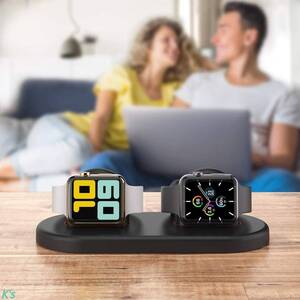 Черная установка легкая стойка ABS Material Dock Stand Подходящая зарядная кабель нанесение простого Smart Alls Apple Watch Compatible Stand