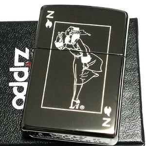 ZIPPO ライター ウィンディ ブラックアイス トランプ ジッポ 黒 レーザー彫刻 かっこいい かわいい おしゃれ 可愛い メンズ プレゼント