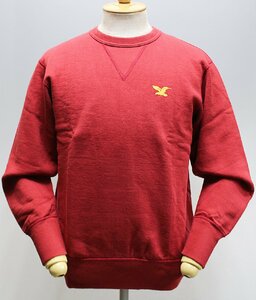 Deluxeware (デラックスウエア) BRGS-120B...EAGLE クルーネック ロゴスウェット 未使用品 D.RED size L / ブランドロゴ / レッド