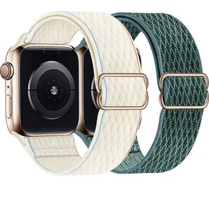 Apple Watch バンドアップルウォッチ バンド 38/40/41mm ナイロンバンド iWatch Series 8/7/SE/6/5/4/3/2/1対応 2本 男女兼用