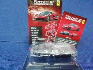  Kyosho 1/64 шкала Ferrari миникар коллекция 12 California T черный чёрный Ferrari 12 не использовался не собранный товар KYOSHO