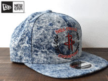 Y156《未使用品》NEW ERA ニューエラ 9 FIFTY ORIGINAL FIT【フリーサイズ】NBA HOUSTON ROCKETS ロケッツ デニム生地 帽子 キャップ_画像5