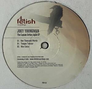 [ 12 / レコード ] Joey Youngman / The Captain Strikes Again EP ( Deep House ) Fetish Recordings ディープ ハウス