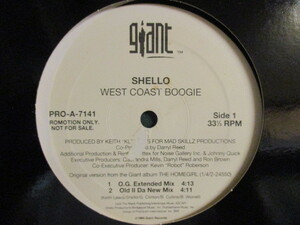 Shello ： West Coast Boogie 12'' (( O.G. Extended Mix / Old II Da New Mix / West Side Westside / 落札5点で送料無料