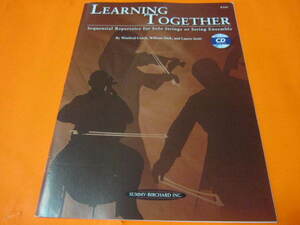 輸入教則本（弦楽器）Learning Together: Sequential Repertoire for Solo Strings or String Ensemble (Bass) 　CD付　練習楽譜＋教則