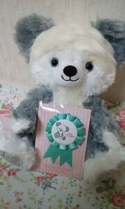  Disney store Uni Bear fndo( Max ) can badge attaching! UniBearSity ( soft toy ) Disney Little Mermaid dog 