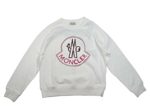 サイズM (女性L-XL相当)■新品 本物保証■モンクレール/SWEATSHIRT/スウェット/クルーネック/スエット/トレーナー/レディース/MONCLER/白