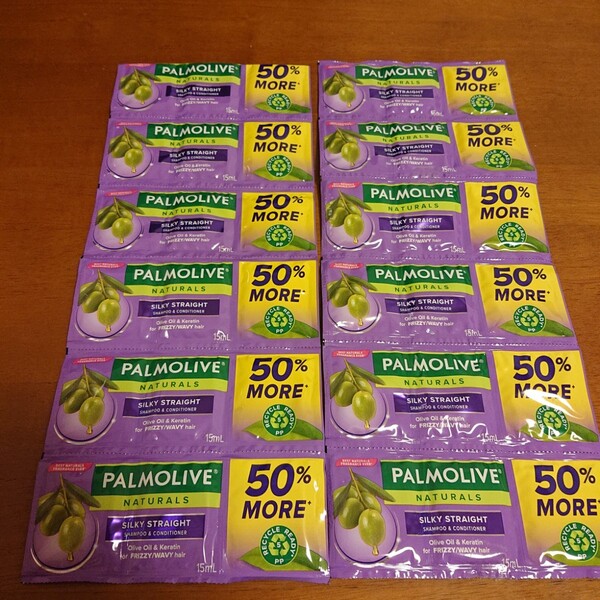 Palmolive shampoo violet 3pcs/sachet = 12sachet