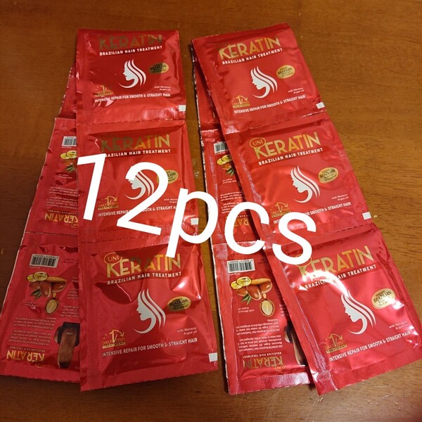 Keratin hair treatment red 12pcs