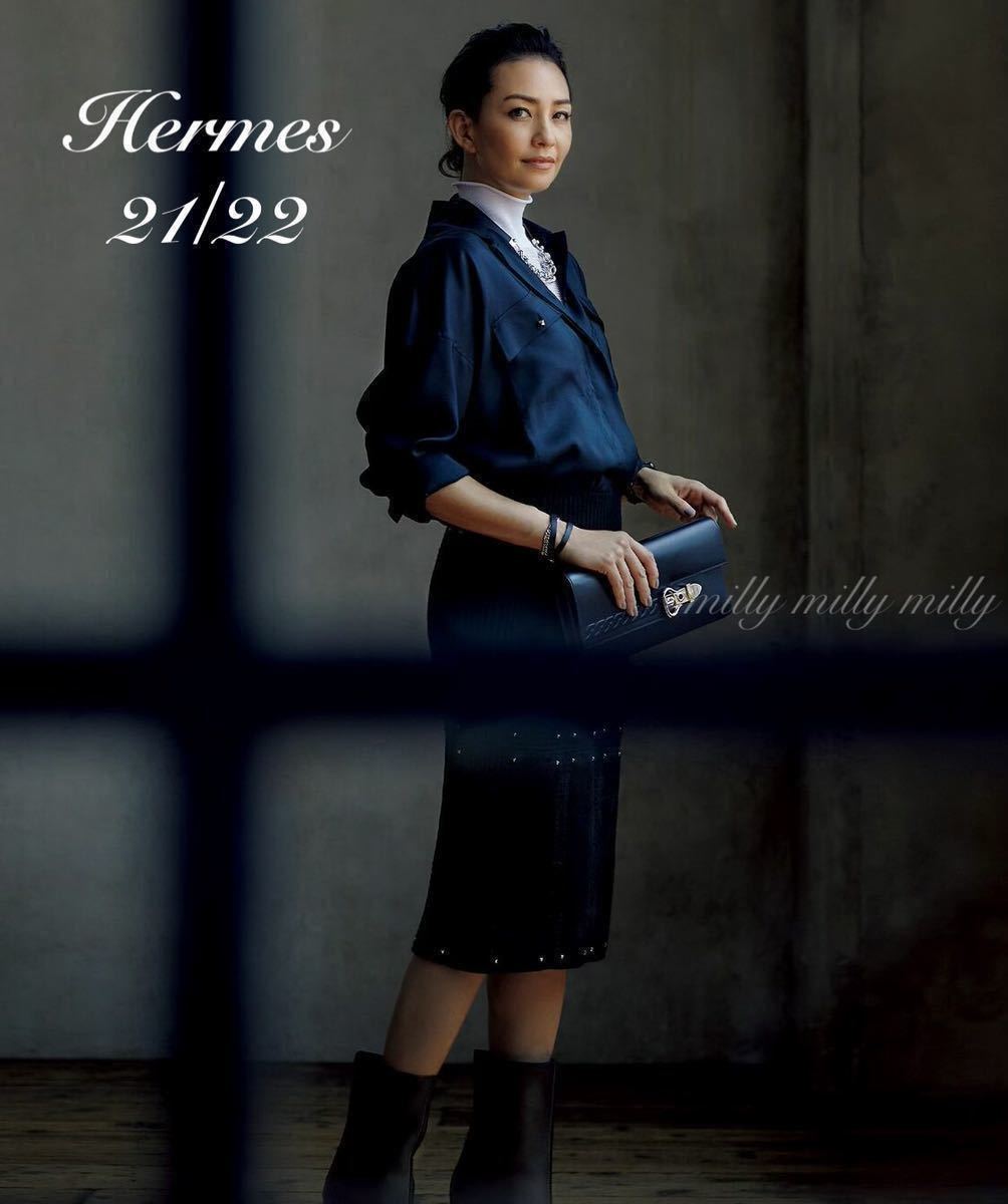 ☆美品☆ HERMES エルメス レザースカート-