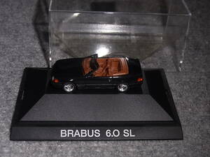 1/87 ブラバス 6.0 SL ブラック BRABUS B メルセデス ベンツ SL (R129) カブリオレ MERCEDES