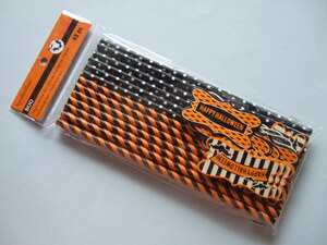  Halloween paper straw decoration attaching -2 dot candy stripe NY direct import 