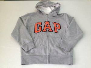 ●ＧＡＰ●新品●ロゴ・パーカー●140●人気のグレー●ギャップ●04