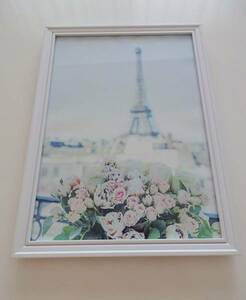 アートフレーム§写真ポスター付A4額(選択可)§薔薇§エッフェル塔§パリ・フランス・風景