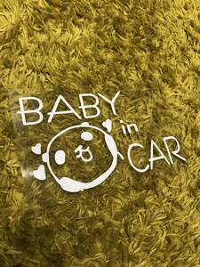 BABY IN CAR Baby in Car 可愛い パンダ ベビーインカー ステッカー