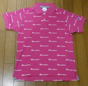 【レディースL】定価9,020円　チャンピオン　ゴルフ　半袖ポロシャツ　CW-RG307　ピンク　