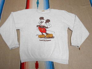 １９８０年代製 MICKEY MOUSE WALT DISNEY VINTAGE SWEATS ミッキーマウス スウェット トレーナー ビンテージ 東京ディズニーランド 日本製