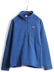 14年製 ■ パタゴニア ベター セーター 1/4 ジップネック メンズ M / 古着 Patagonia フリース ジャケット ジャンパー プルオーバー 杢 紺