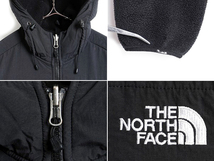 希少サイズ S 人気 黒 ■ ノースフェイス フード付き デナリ ジャケット ( レディース ) 古着 The North Face フリース ブルゾン パーカー_画像4