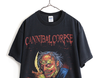 00s 人気 黒 ■ Cannibal Corpse 2006 ツアー 半袖 Tシャツ メンズ L / 古着 カンニバル コープス 00年代 プリント バンT バンドT ロックT_画像2