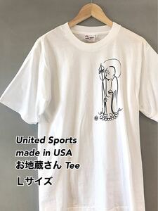 【 美品 】United Sports ユナイテッドスポーツ USA お地蔵さん Tee Tシャツ メンズ Lサイズ