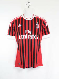 AC ミラン 11/12 ホーム ユニフォーム 半袖 M アディダス ADIDAS MILAN 送料無料 サッカー シャツ