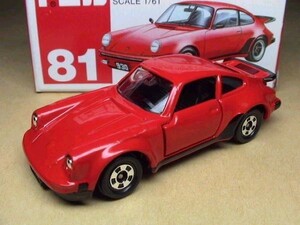 絶版 トミカ 赤箱 No.81 ポルシェ 930 ターボ タイプ Porsche TURBO TYPE TOMICA ミニカー ミニチュアカー Toy car Miniature