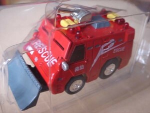 CHORO-Q チョロQ 耐熱救助車 日本仕様 レスキュー隊 消防隊 消防車 ミニカー ミニチュアカー RESCUE Toy Car Miniature
