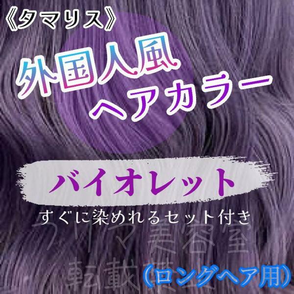 タマリス すぐに染めれるセット violet 12 トリートメント付属割あり　ヘアカラー　ロング用