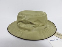 送料無料 新品 SOLARIS HATMAKERS & Co. JUNGLE HAT 59 ベージュ 日本製 ソラリス レザーパイピング ジャングル ナイロン ハット 帽子 _画像2