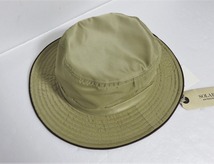 送料無料 新品 SOLARIS HATMAKERS & Co. JUNGLE HAT 59 ベージュ 日本製 ソラリス レザーパイピング ジャングル ナイロン ハット 帽子 _画像6