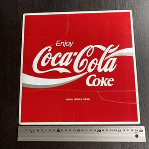 コカコーラ　店舗用　非売品　大判サイズ　ステッカー　超希少品　新品未使用品