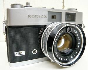 昭和レトロ 当時物 RETRO CAMERA「KONICA コニカ 小西六工業 フィルム カメラ コンパクトカメラ AUTO S2 EL HEXANON F1.8/45mm」