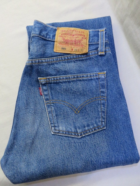 ☆ビンテージ USA製 00's Levi's 501 リーバイス ボタン裏553 デニムパンツ ジーンズ 米国製 W30☆