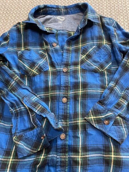 長袖シャツ ネルシャツ チェック柄 135