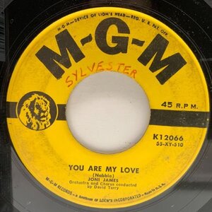 USオリジナル 7インチ JONI JAMES You Are My Love / I Lay Me Down To Sleep ('55 MGM) ジョニ・ジェームス 名唱 45RPM.