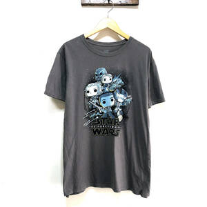 USA 古着 スターウォーズ STAR WARS 半袖 Tシャツ ミレニアムファルコン チューバッカ プリント メンズM BA0249