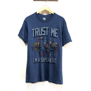 USA 古着 半袖 Tシャツ MARVEL アメコミ キャプテンアメリカ アイアンマン マイティソー メンズM BA0251