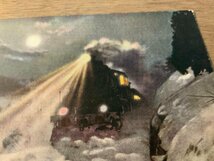 PP-6048 ■送料無料■ 蒸気機関車 雪景色 鉄道 SL 風景 景色 絵 絵画 イラスト 美術品 乗り物 絵葉書 写真 古写真/くNAら_画像2