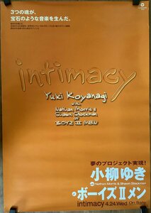 KK-4719■送料無料■小柳ゆき with Boyz II Men intimacy 音楽 ポスター 印刷物 レトロ アンティーク●破れあり/くSUら