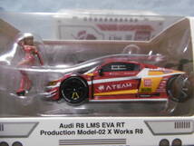 未開封新品 POP RACE 1/64 Audi R8 LMS EVA RT Production Model-02 X Works R8_画像2