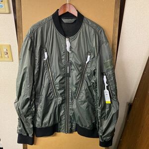 【新品】DIESEL ビッグサイズ デザイン MA-1ブルゾン XXLサイズ