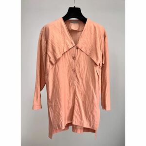 ISSEY MIYAKE 80s PULLOVER SHIRT col.SHRIMP PINK size.9