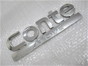 ★希少 コンテ Conte ダイハツ ムーブコンテ L575S L585S 75441-B2210-C ロゴ リア シルバーエンブレム 旧車 1点 中古