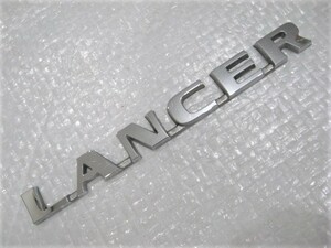 ★希少 ランサー LANCER 三菱 MITSUBISHI エボリューション? ロゴ シルバーエンブレム 1点 旧車 中古