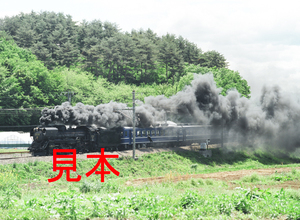 鉄道写真、645ネガデータ、159542330004、D51-498＋12系＋DE10-1698（快速SLやまなし試運転、集煙装置＋除煙板）JR中央本線、長坂〜小淵沢